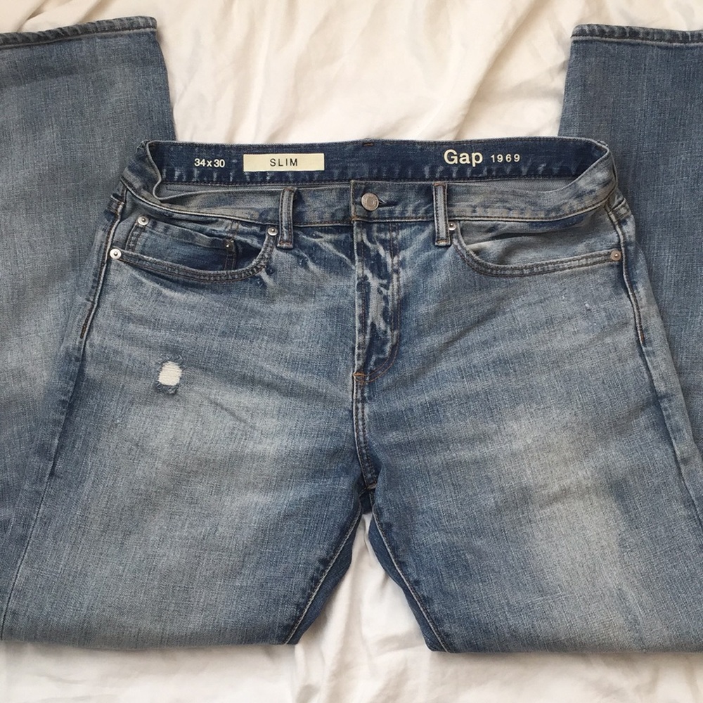 34x30 slim fit gap jeans